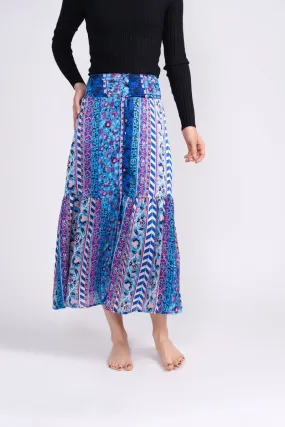 GWENYTH SKIRT (BLUE GROUND)