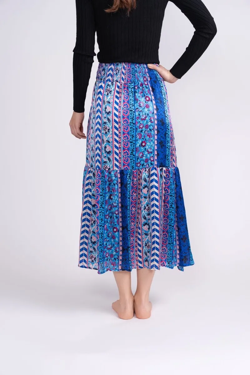 GWENYTH SKIRT (BLUE GROUND)