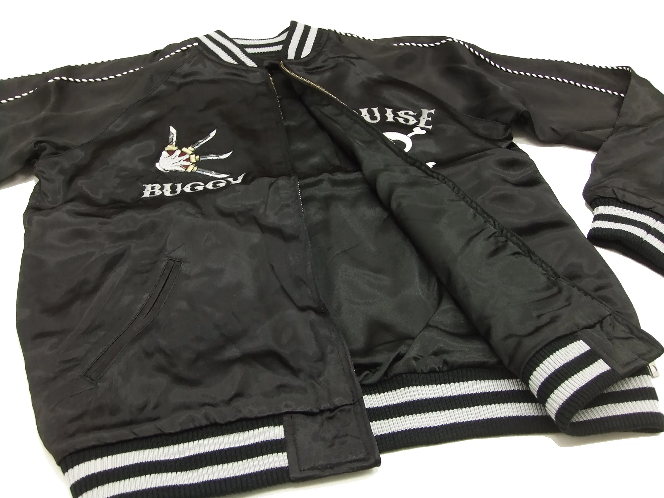 Hanatabi Gakudan Men's Japanese Souvenir Jacket Japanese ONE PIECE Sukajan Script OPSJ-004