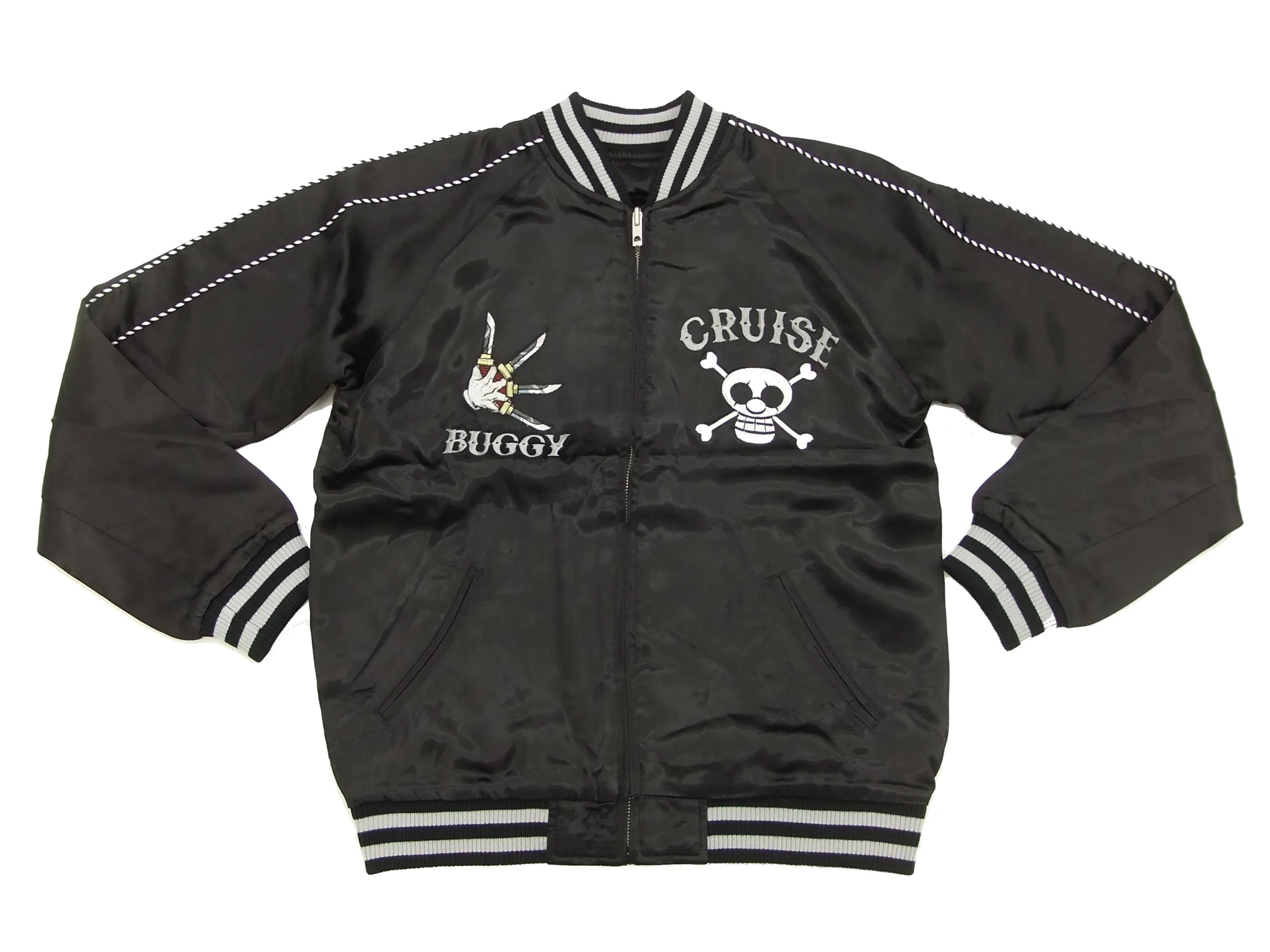 Hanatabi Gakudan Men's Japanese Souvenir Jacket Japanese ONE PIECE Sukajan Script OPSJ-004