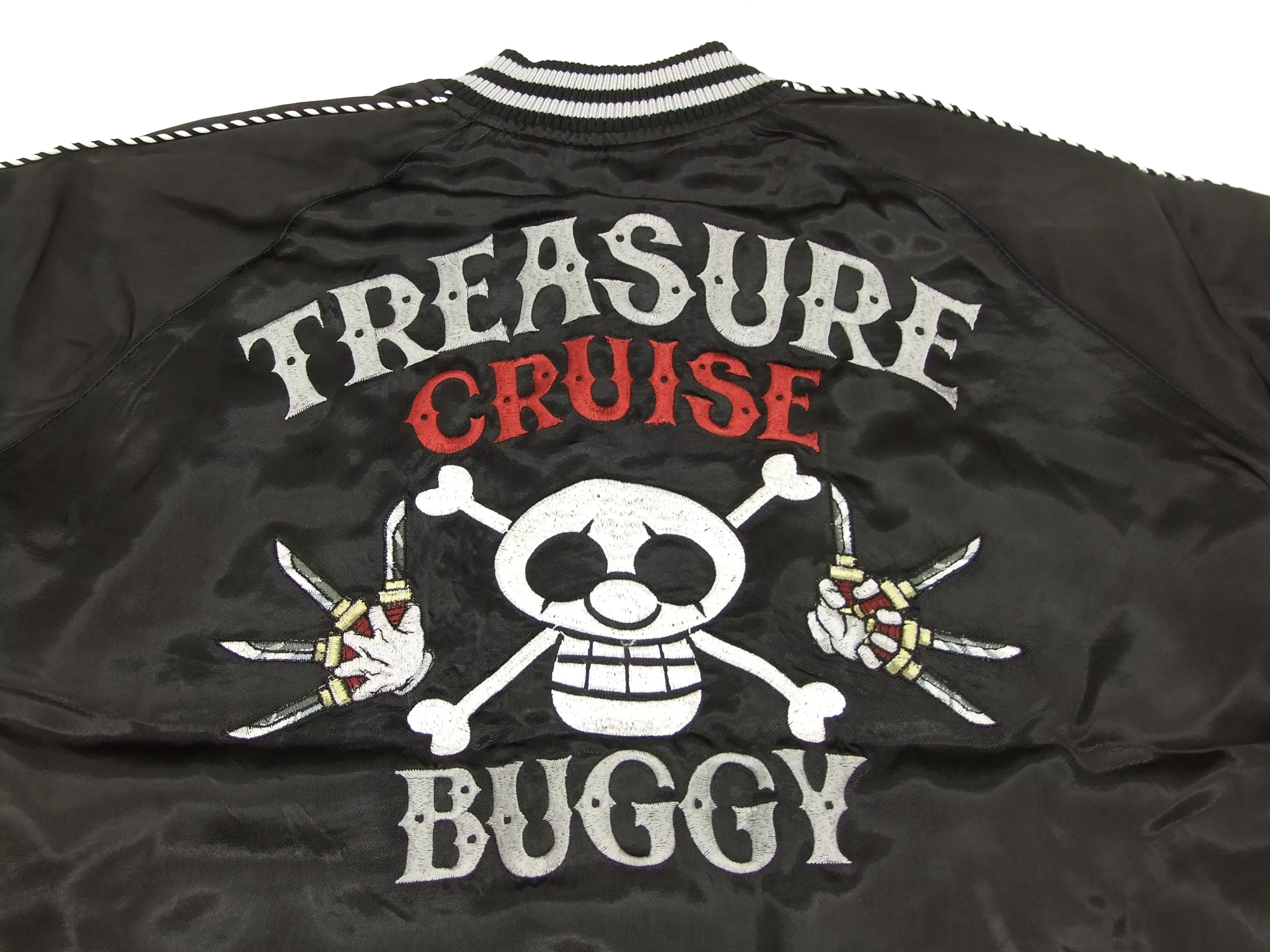 Hanatabi Gakudan Men's Japanese Souvenir Jacket Japanese ONE PIECE Sukajan Script OPSJ-004