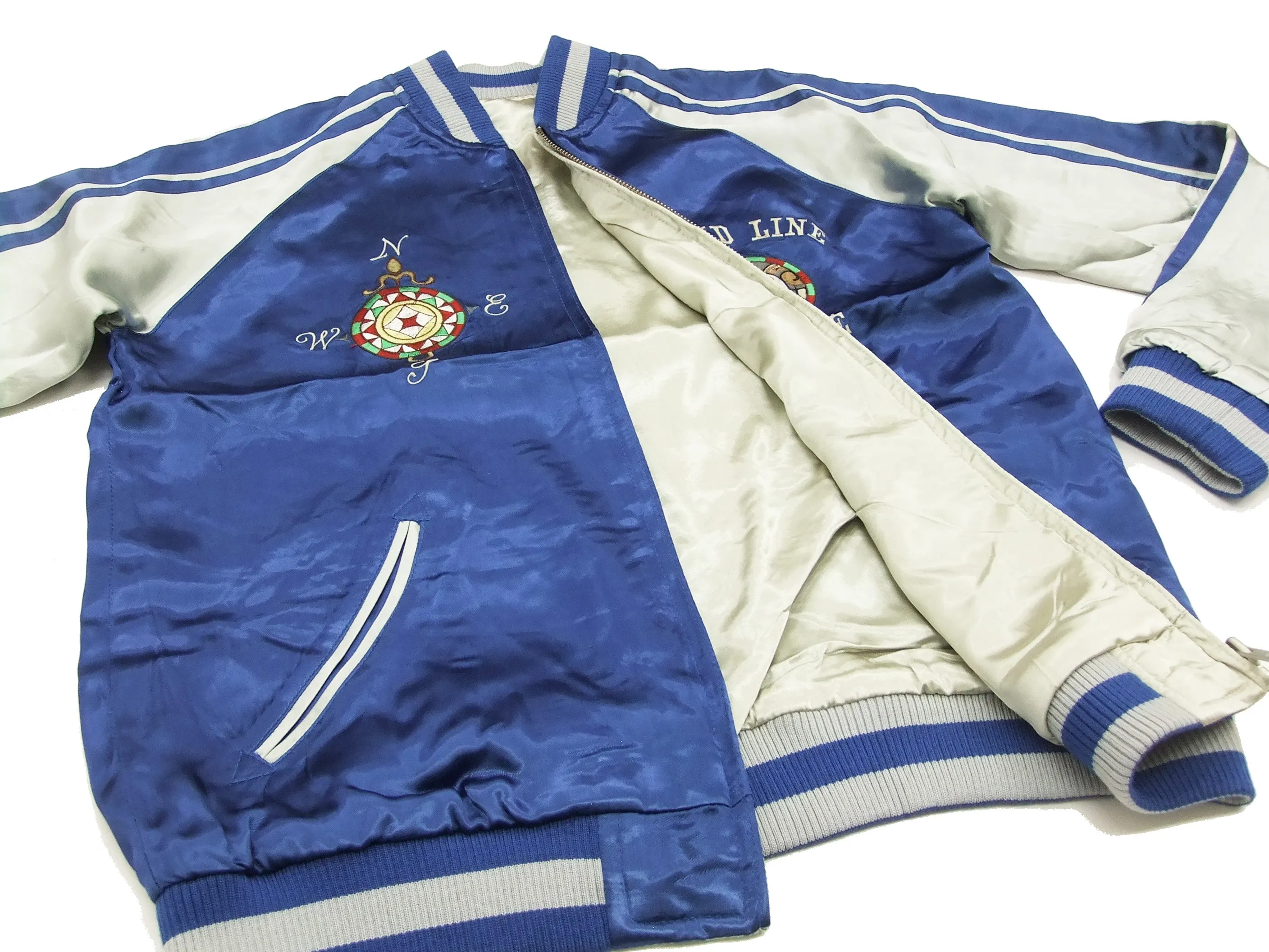 Hanatabi Gakudan Men's Japanese Souvenir Jacket Japanese ONE PIECE Sukajan Script OPSJ-005