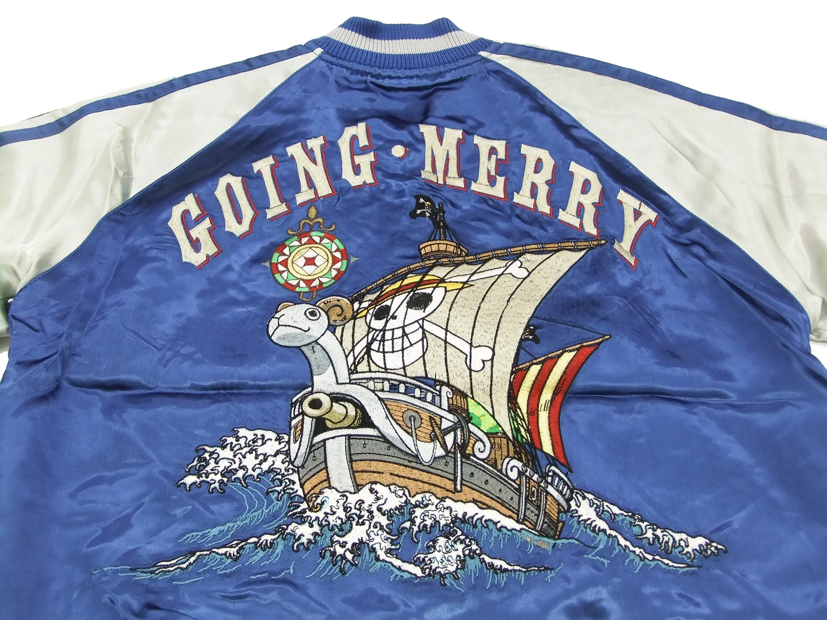 Hanatabi Gakudan Men's Japanese Souvenir Jacket Japanese ONE PIECE Sukajan Script OPSJ-005