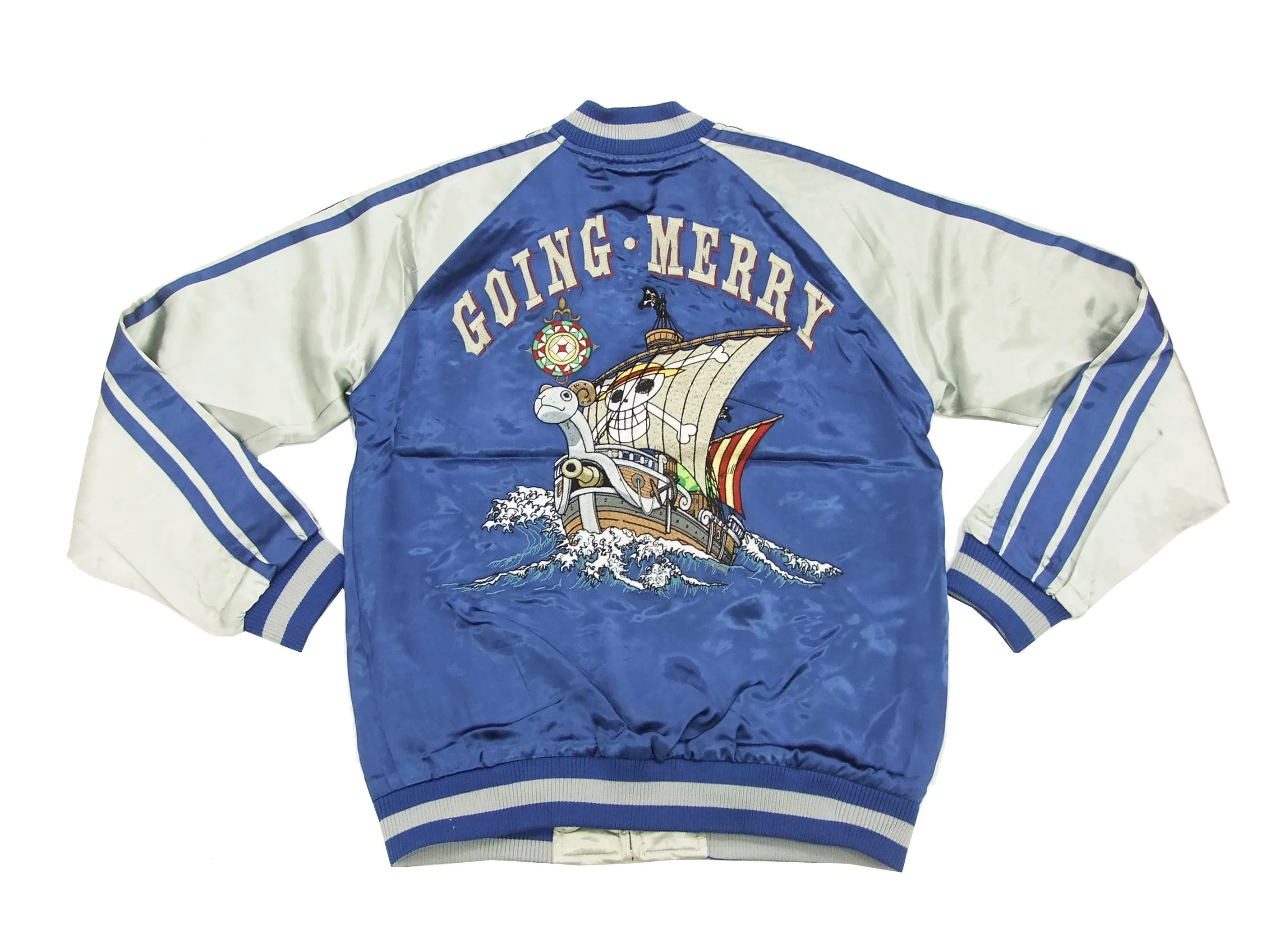 Hanatabi Gakudan Men's Japanese Souvenir Jacket Japanese ONE PIECE Sukajan Script OPSJ-005
