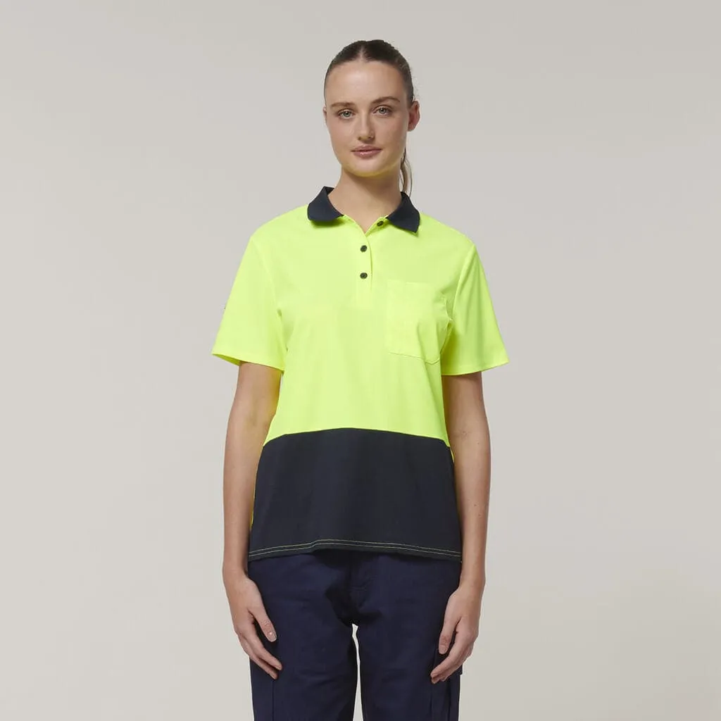 Hard Yakka Women's Hi Vis Polo Shirt Y08601