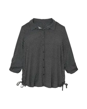 Hester Button Down | Black / White