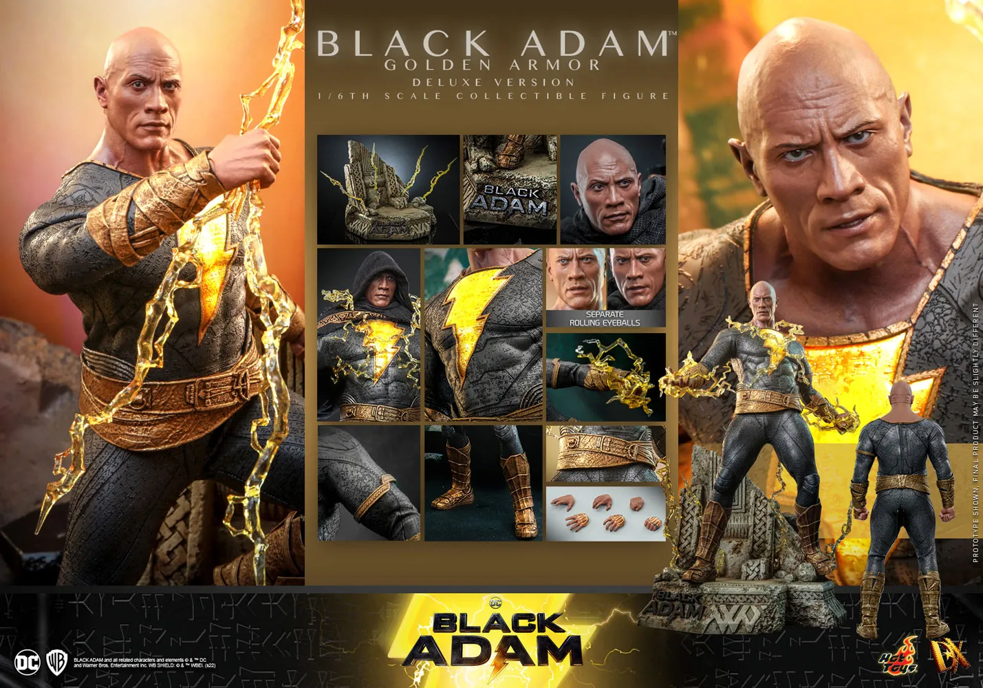 Hot Toys Black Adam (Golden Armor) Deluxe *Pre-order