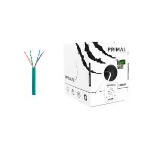 Ice Cable PR/CAT6/GRN Primal Cat6 Cable Solid w/Spine - 1000ft Box (Green)