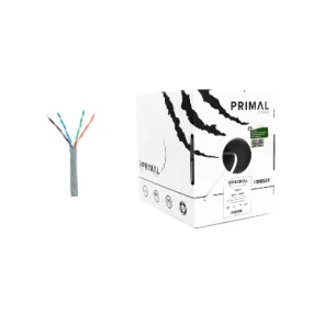 Ice Cable PR/CAT6/GRY Primal Cat6 Cable Solid w/Spine - 1000ft Box (Gray)