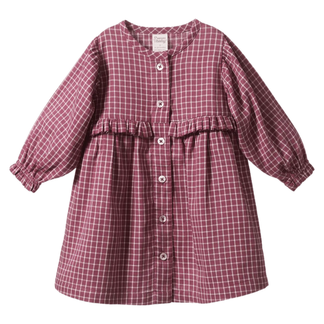 Ingrid Dress - Rhubarb Check