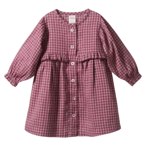 Ingrid Dress - Rhubarb Check