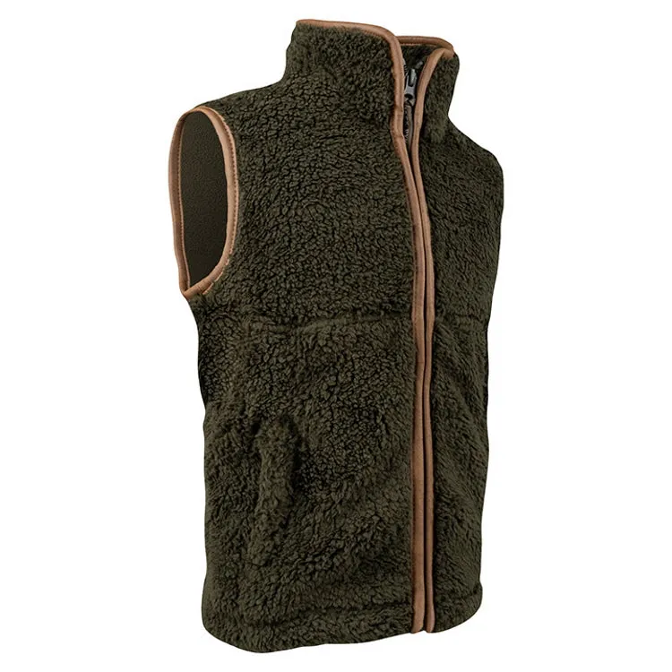 Jack Pyke Junior Sherpa Fleece Gilet - Dark Olive