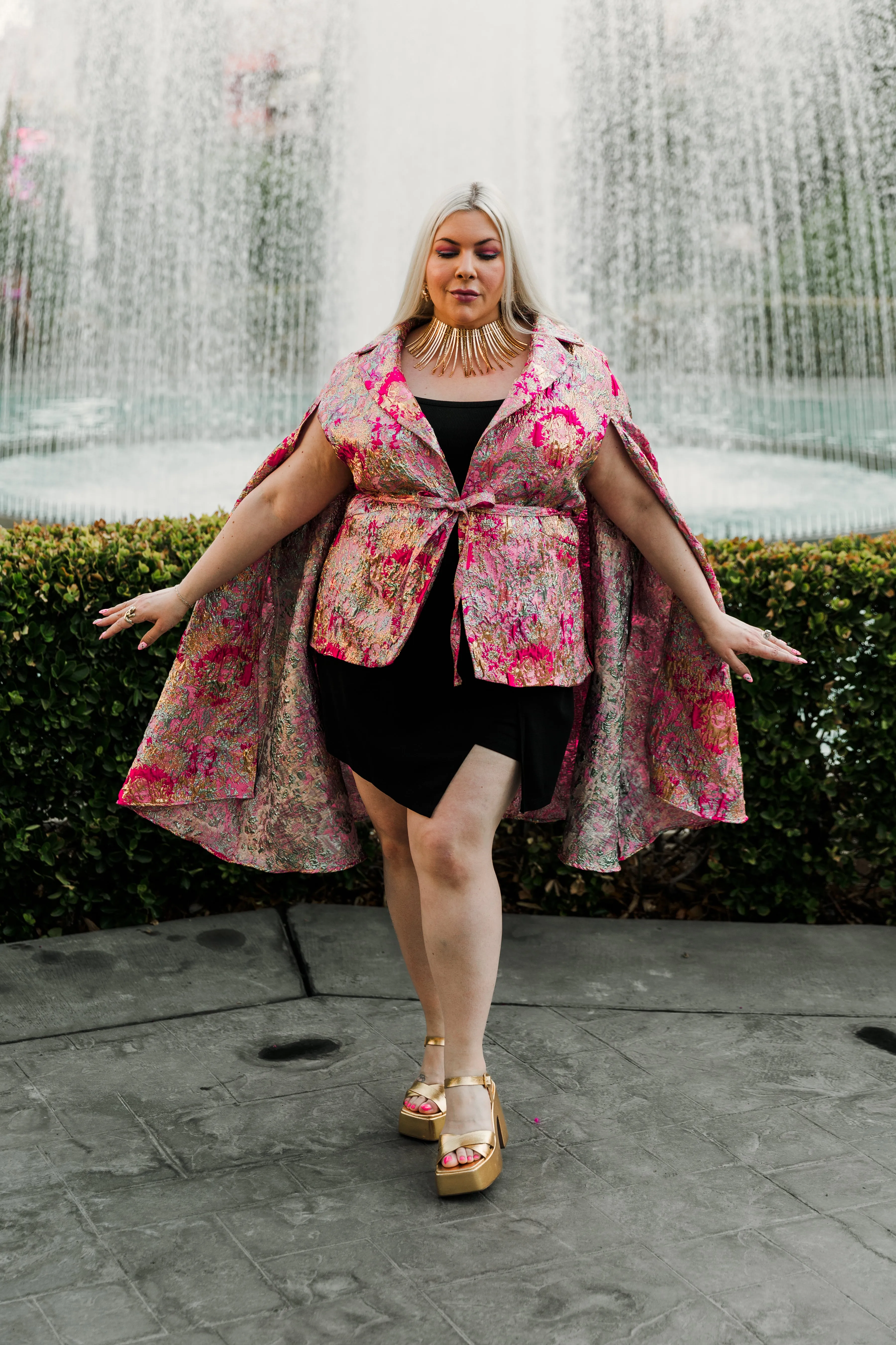 Jacquard Jape in "Flight (Pink)"
