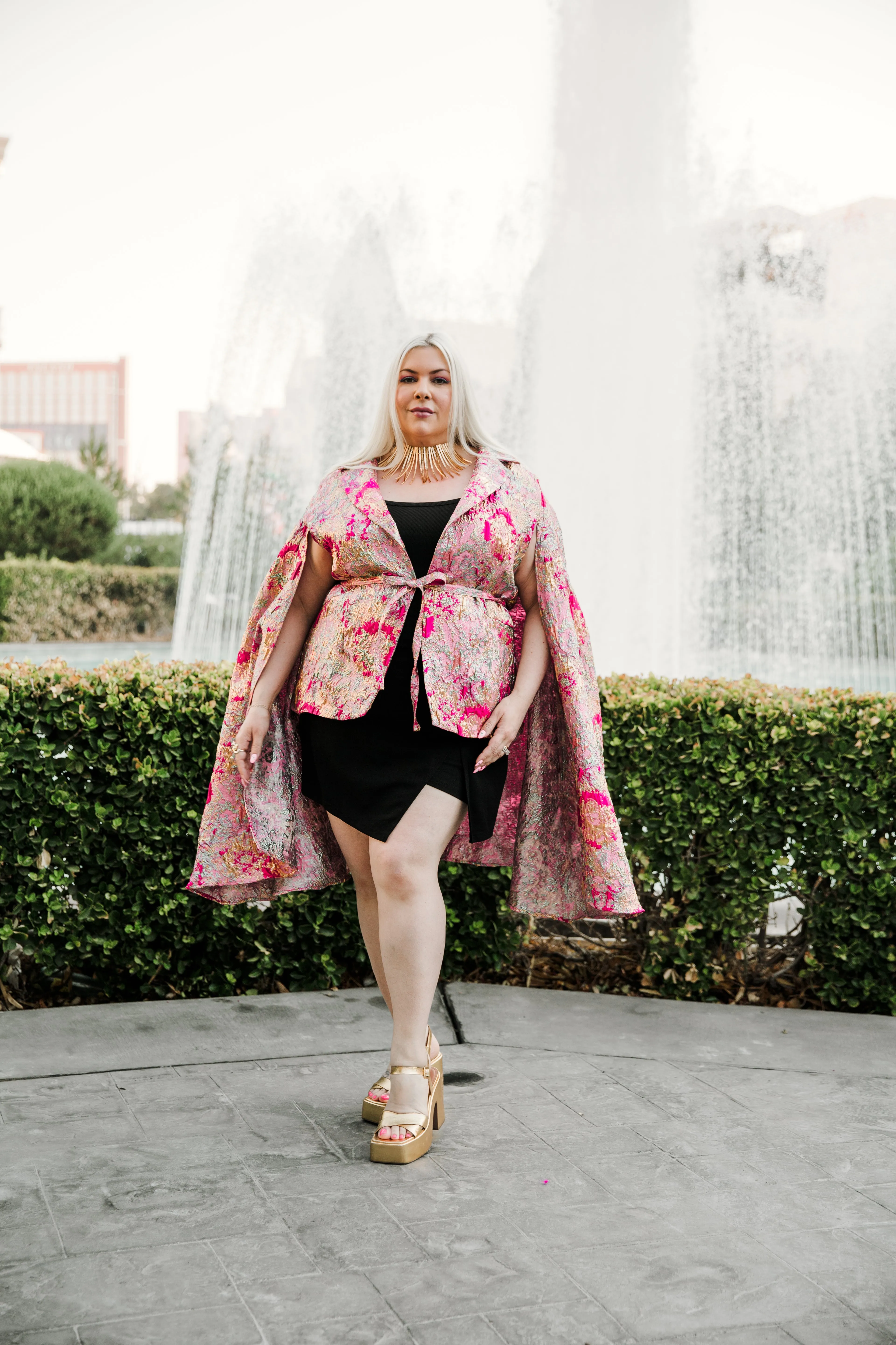 Jacquard Jape in "Flight (Pink)"