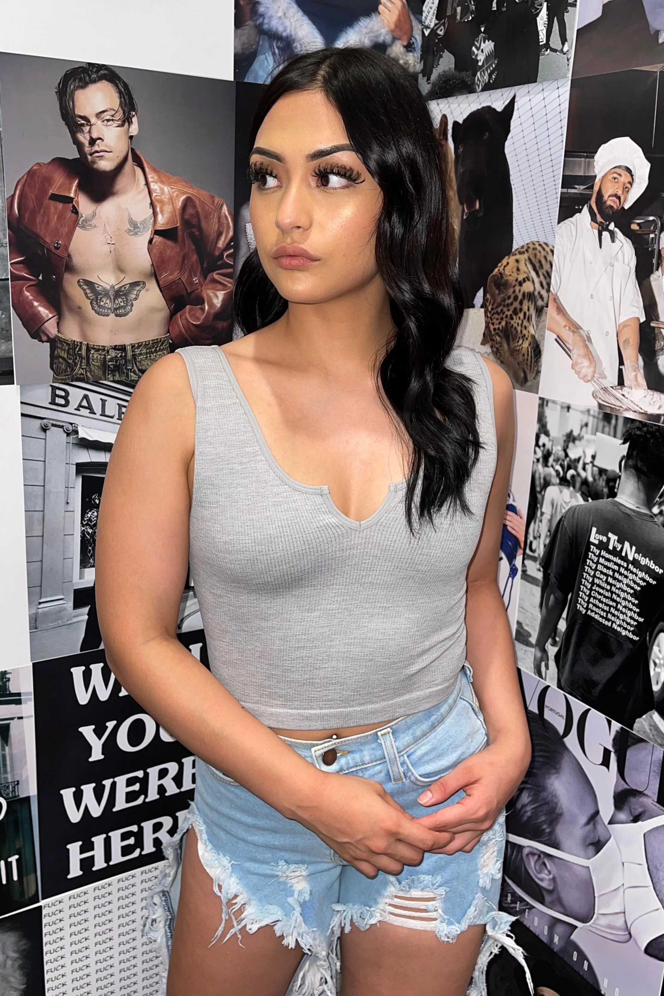 Jada Crop Top (Grey)