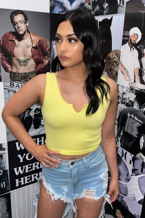 Jada Crop Top (Yellow)