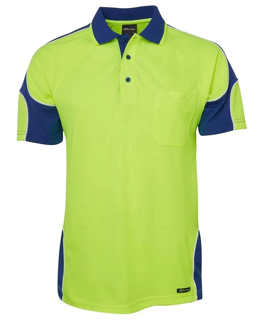 JB'S Hi-Vis Short Sleeve Arm Panel Polo 6AP4S