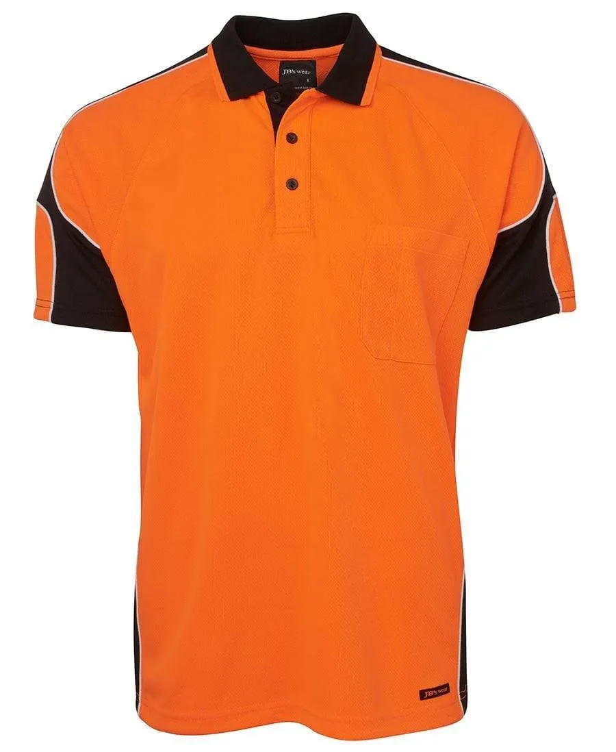 JB'S Hi-Vis Short Sleeve Arm Panel Polo 6AP4S