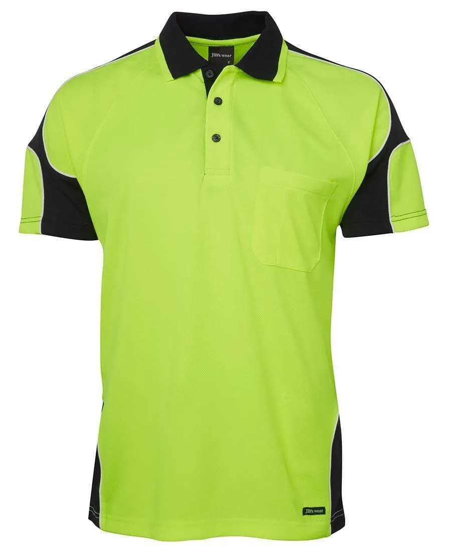 JB'S Hi-Vis Short Sleeve Arm Panel Polo 6AP4S