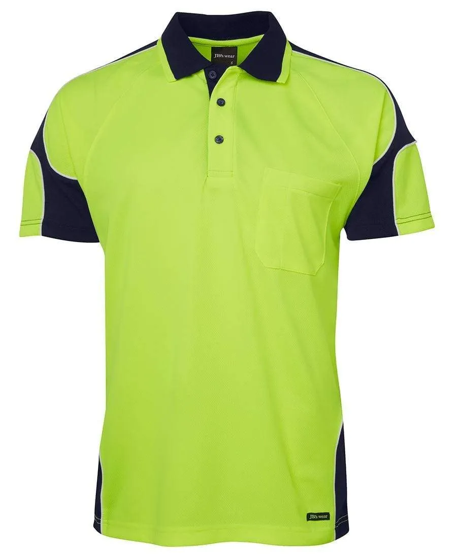 JB'S Hi-Vis Short Sleeve Arm Panel Polo 6AP4S