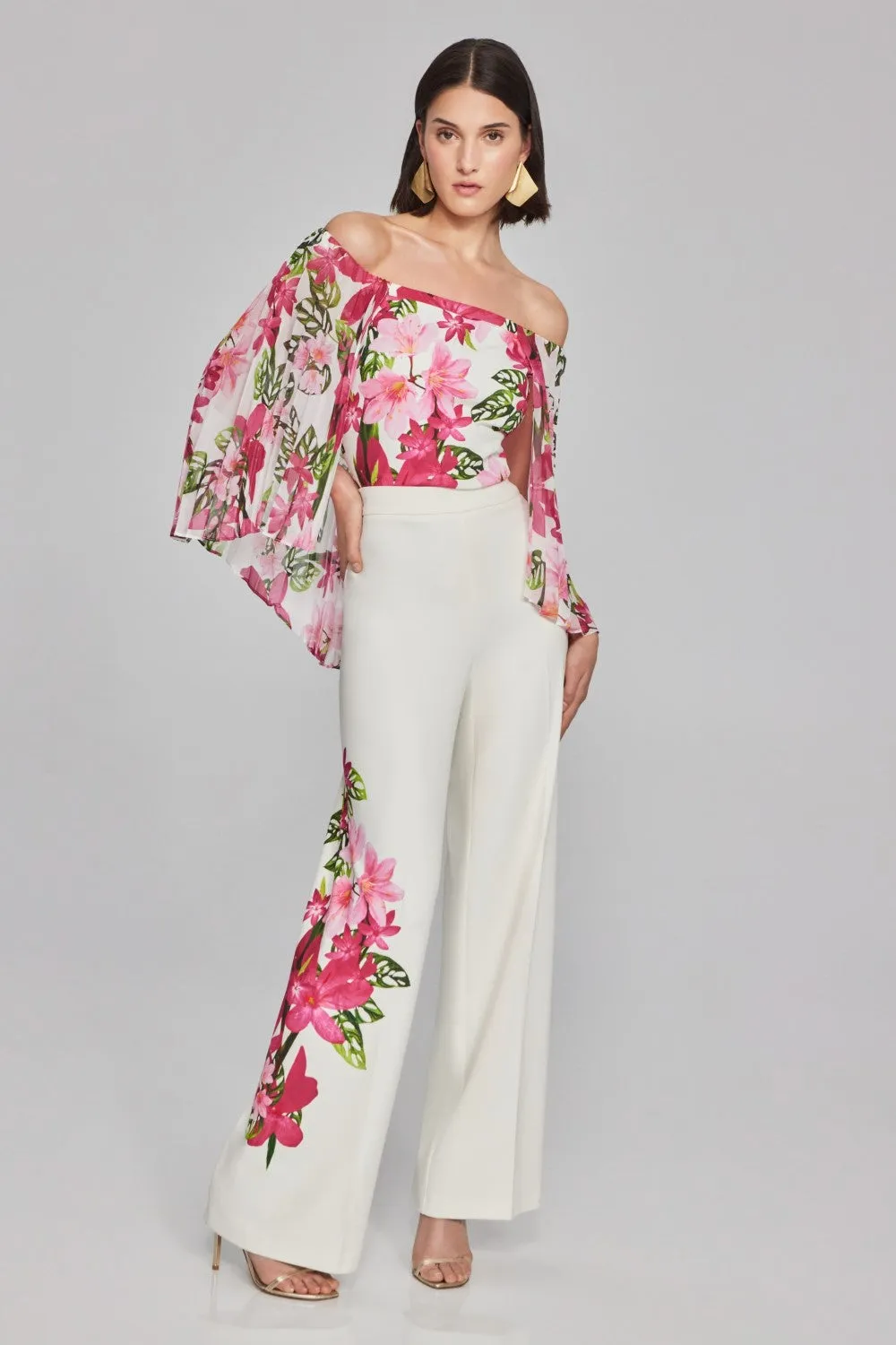 Joseph Ribkoff Top 241780 Vanilla/Multi