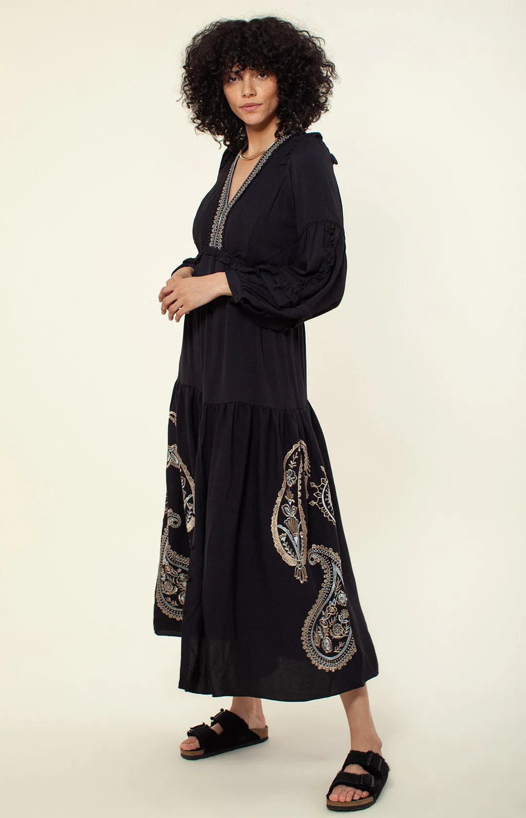 Josephine Embroidered Maxi Dress
