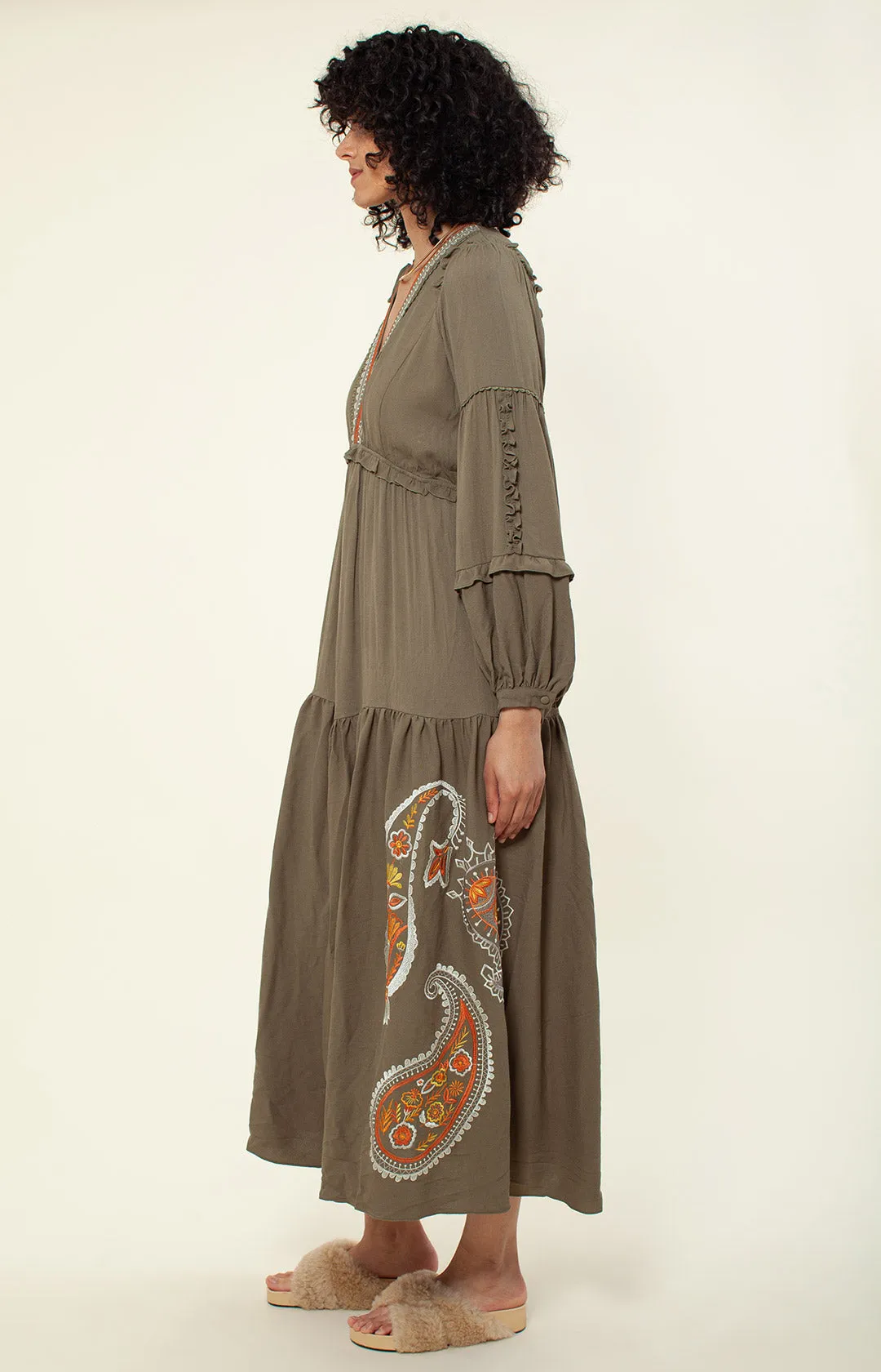 Josephine Embroidered Maxi Dress