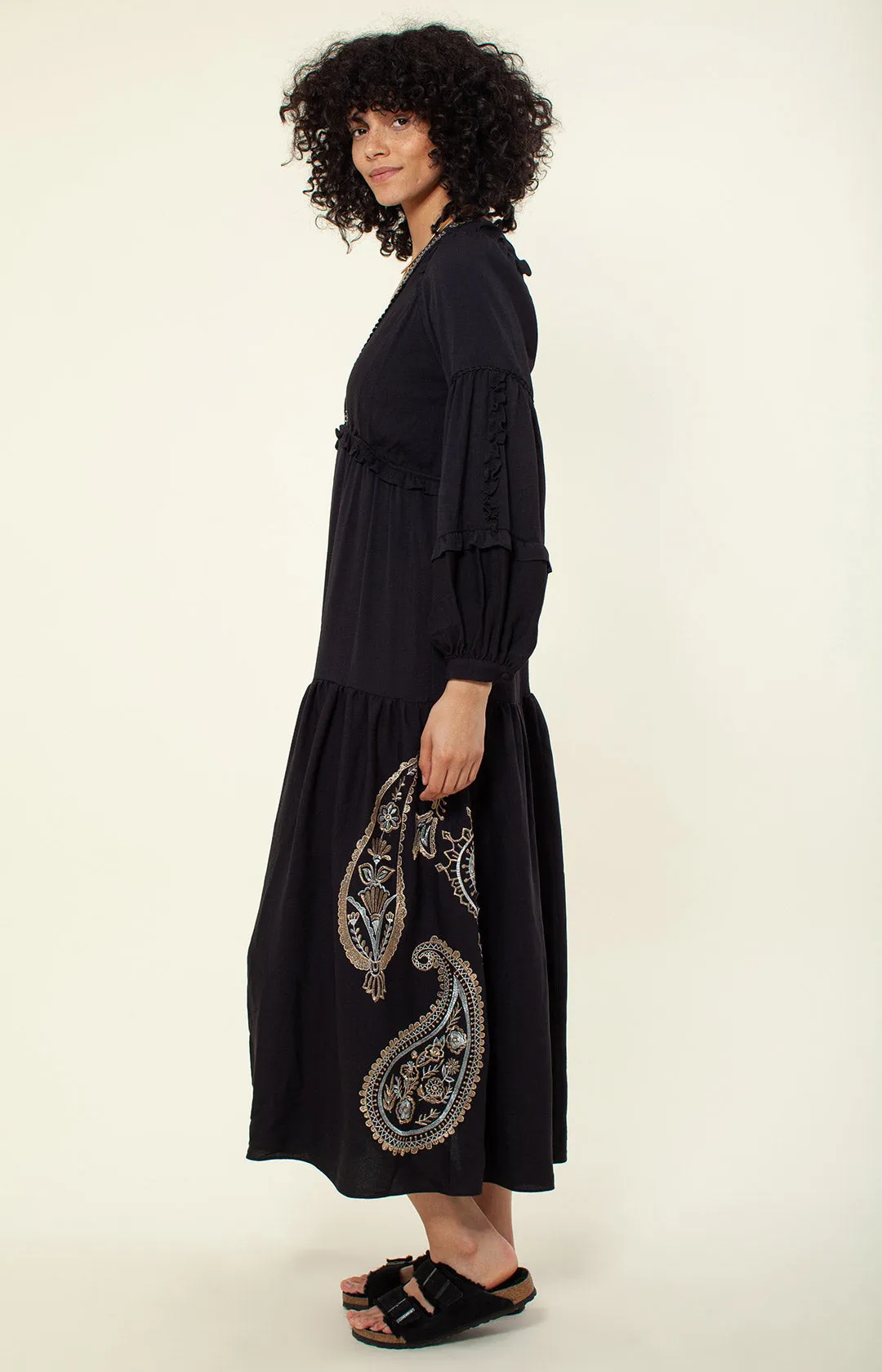Josephine Embroidered Maxi Dress