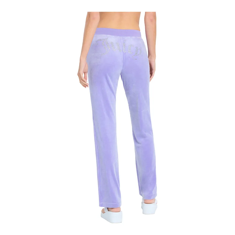 Juicy Couture Women's OG Big Bling Velour Track Pants