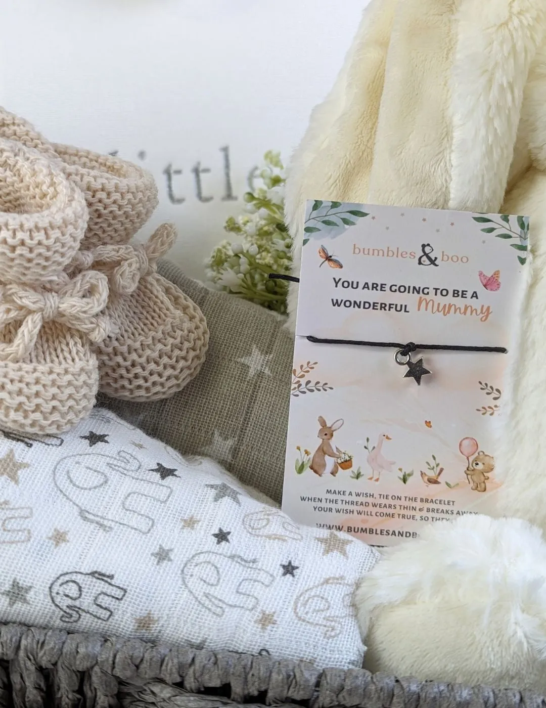 Large Mum To Be Gift - Beautiful Bunny Basket
