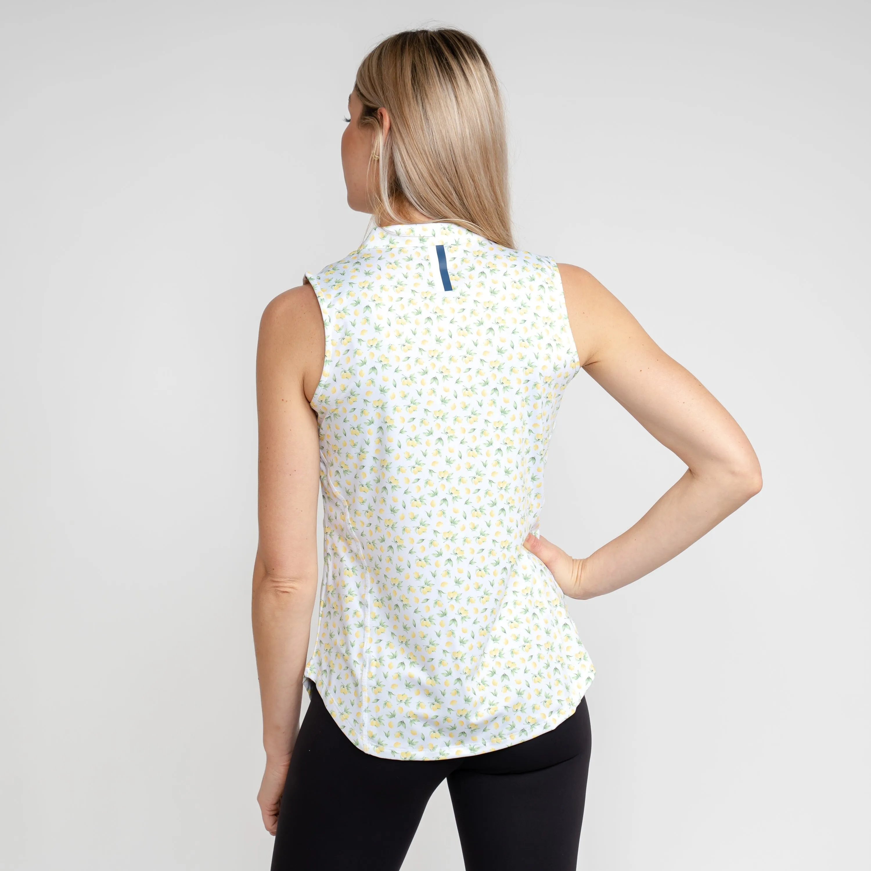 Lemons Sleeveless Zip | The Lemons - White