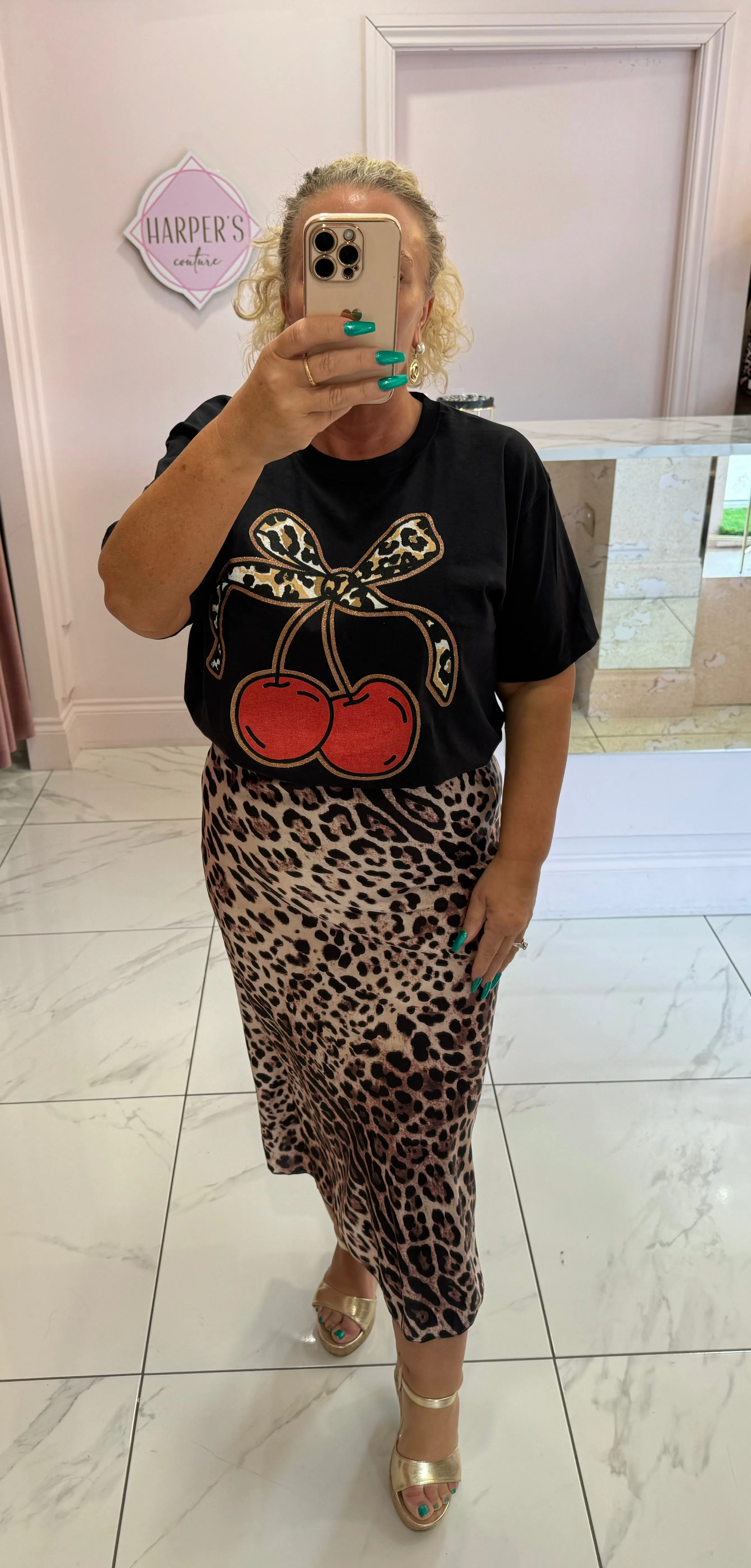 Leonie Leopard Maxi Skirt