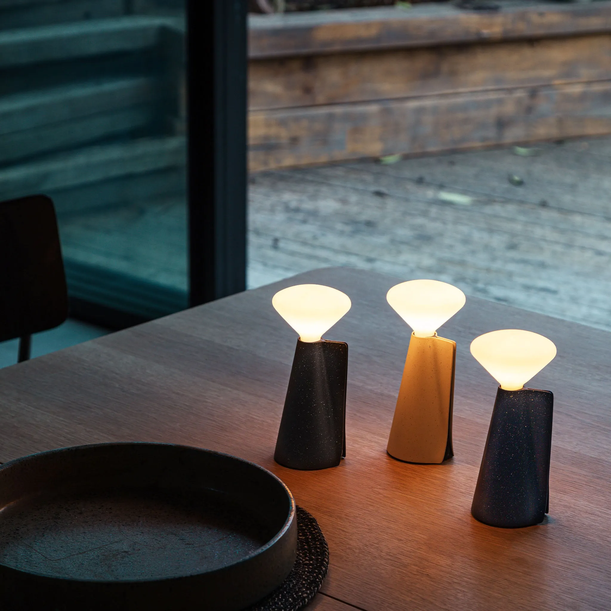 Mantle Portable Lamp in Stone White