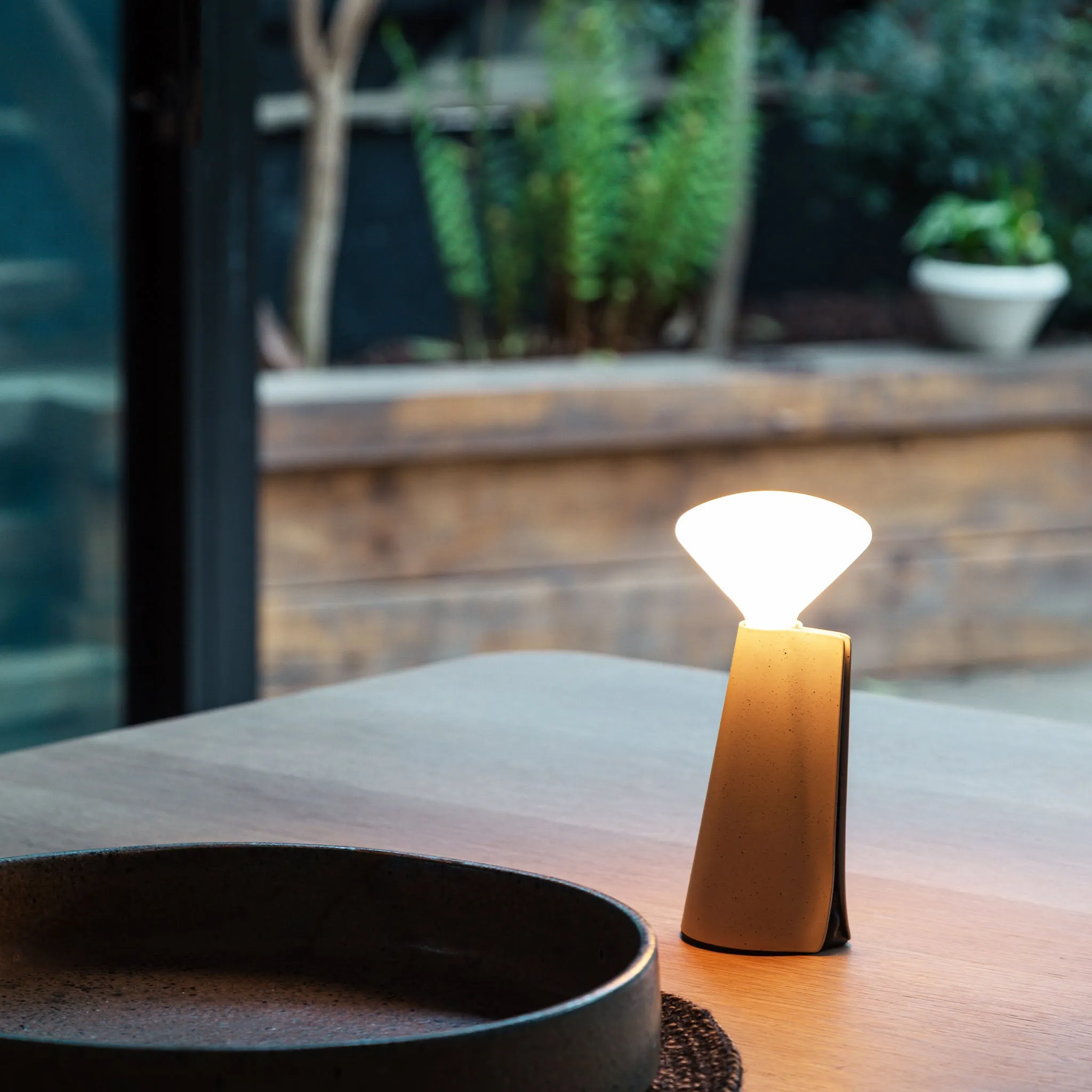 Mantle Portable Lamp in Stone White