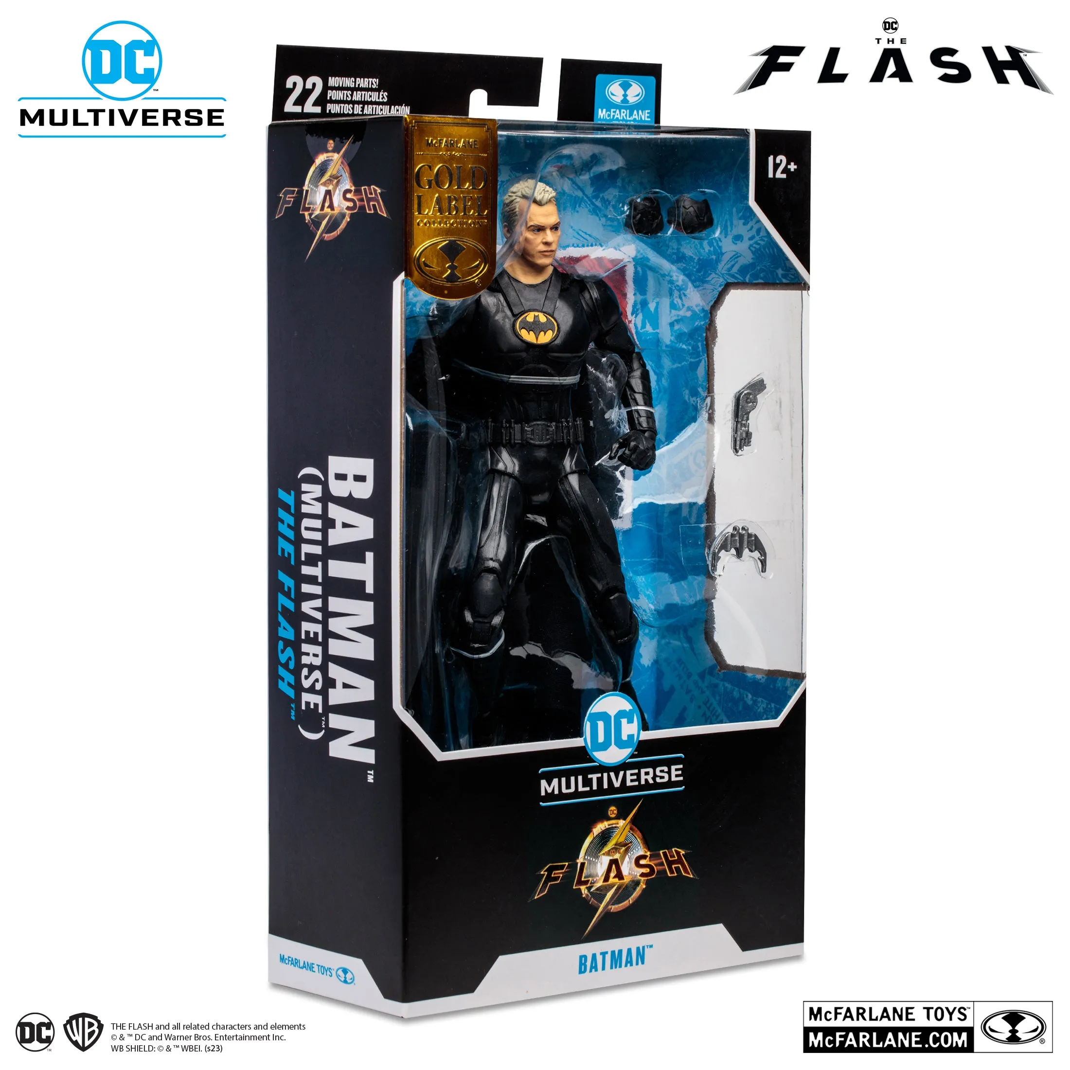 McFarlane Toys DC Multiverse Flash Movie - Batman (Multiverse) (Unmasked) [Gold Label]