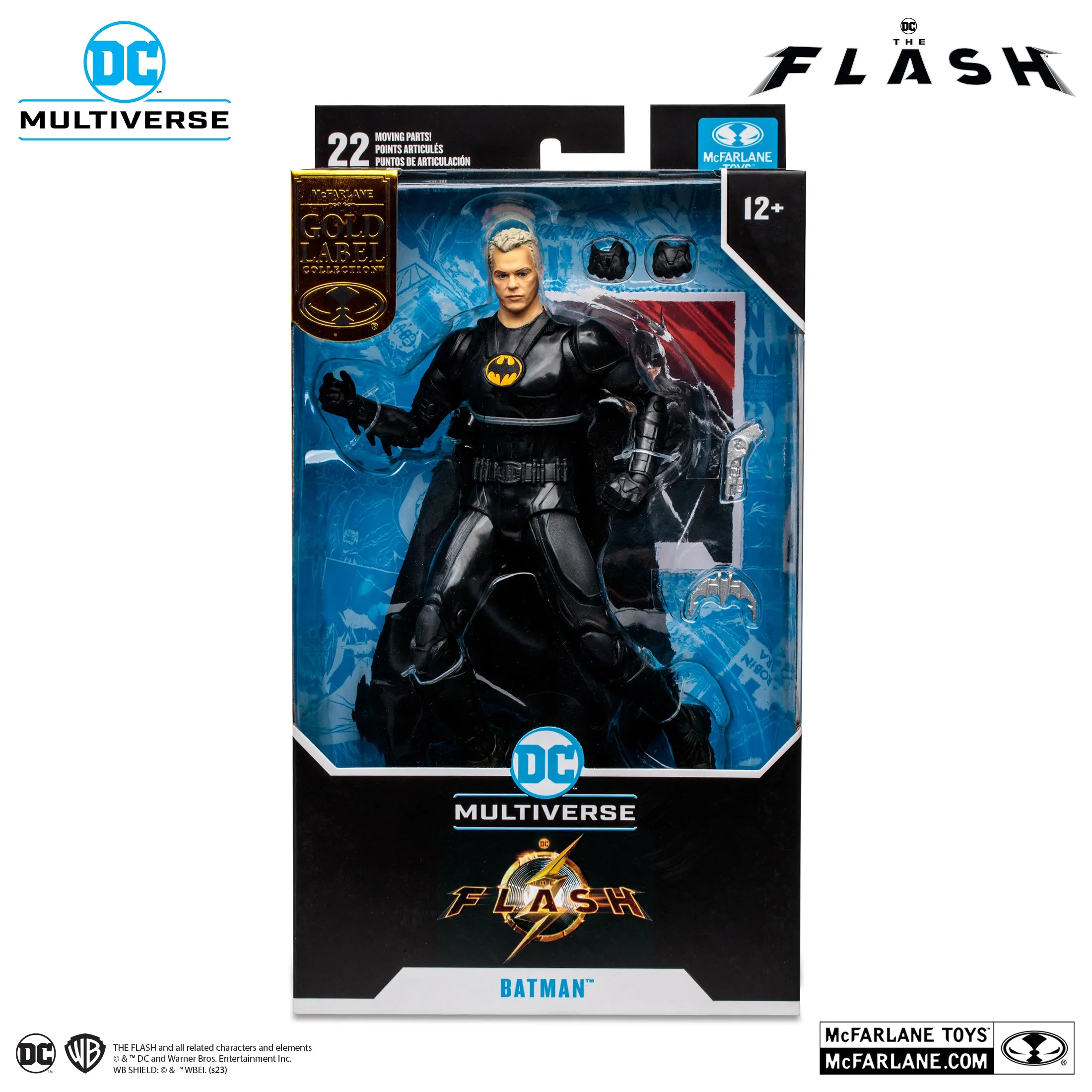 McFarlane Toys DC Multiverse Flash Movie - Batman (Multiverse) (Unmasked) [Gold Label]