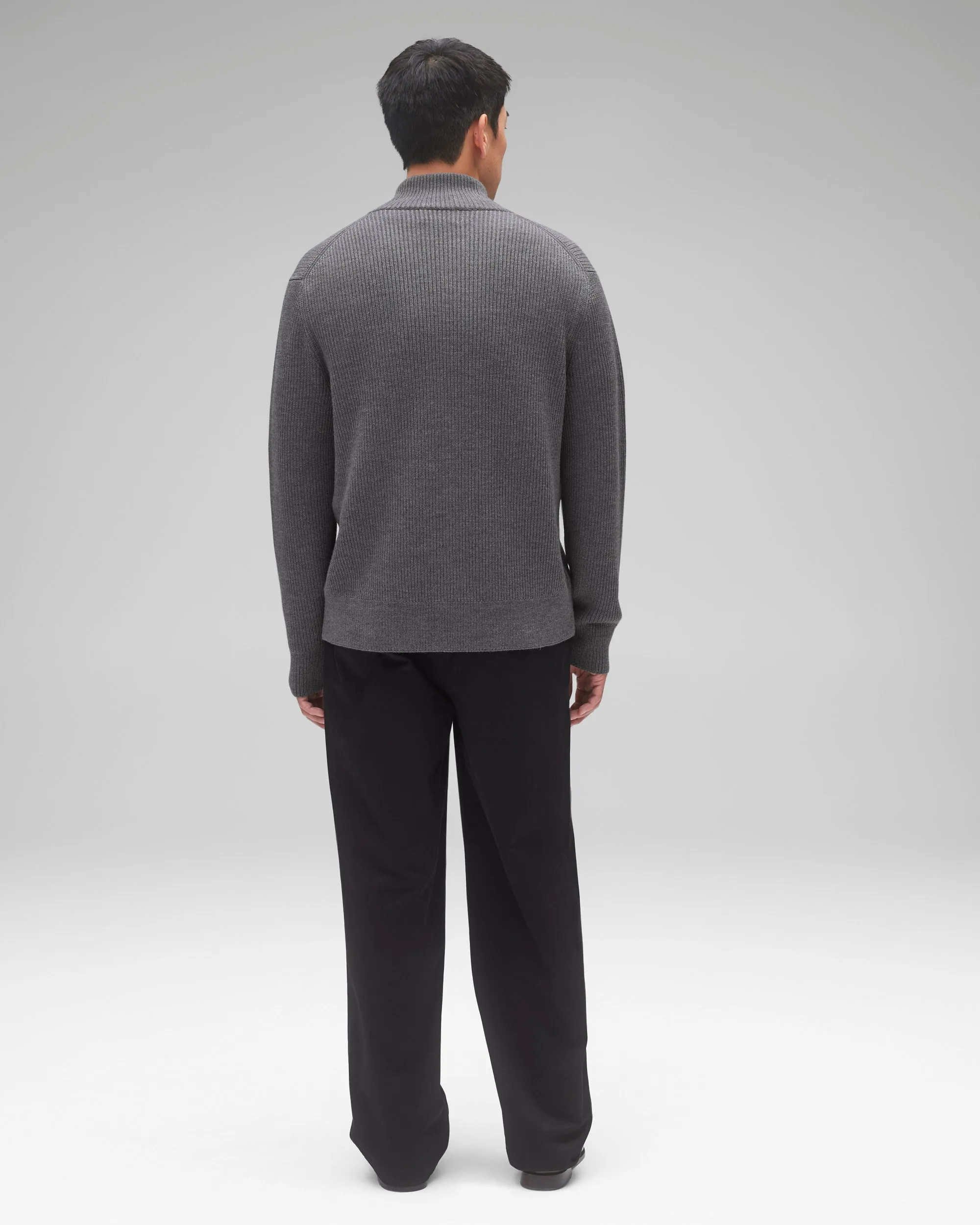 Merino Rib Vinnie Track Jacket