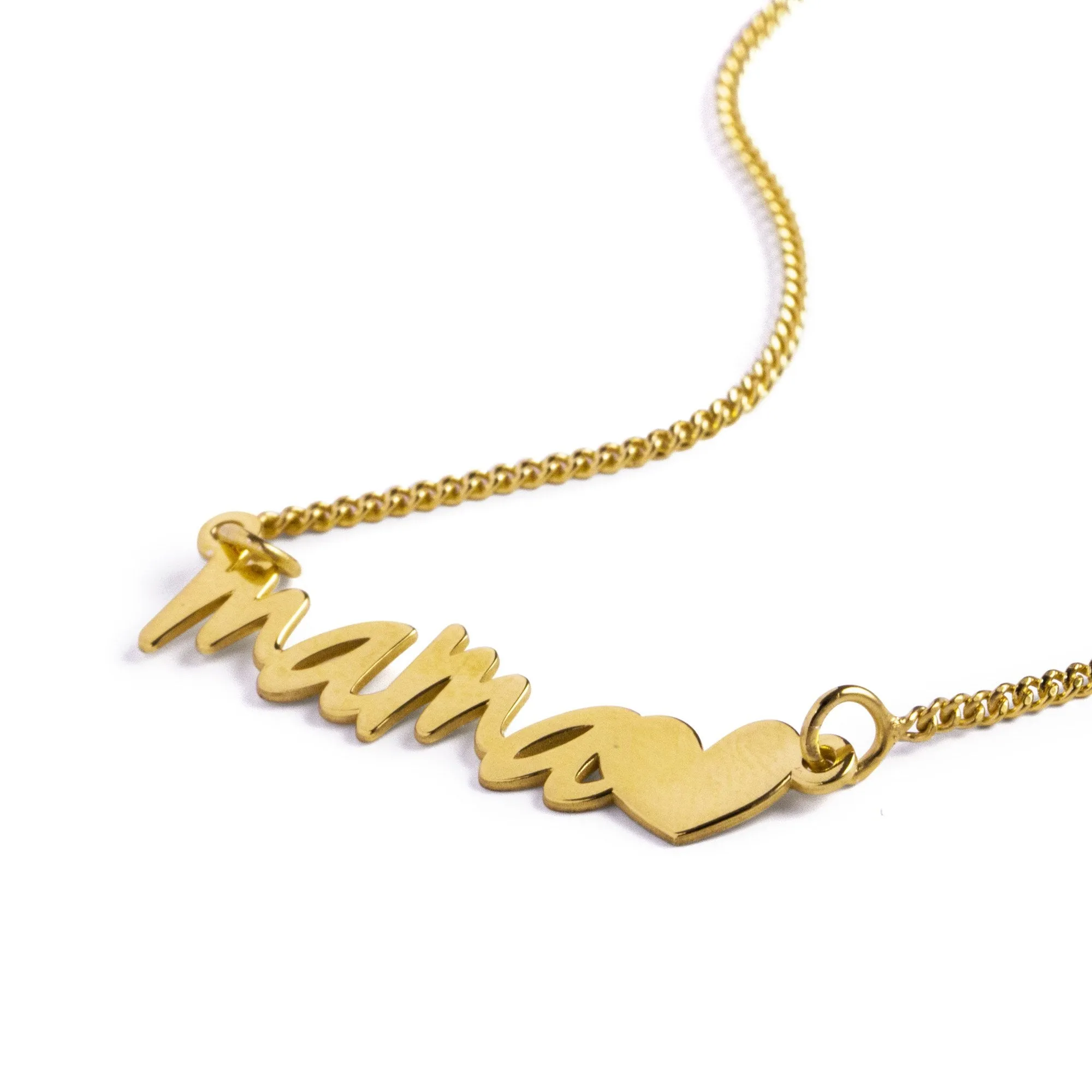 Mum Heart Gold Necklace