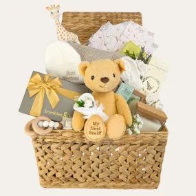 New Mum & Baby Gifts Basket My First Steiff Luxury Collection