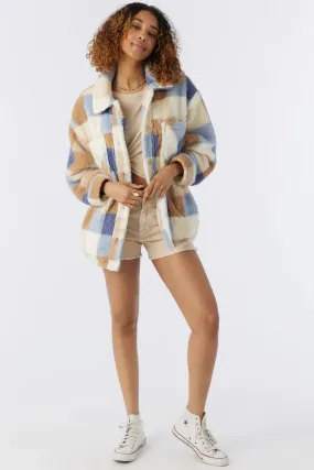 O'Neill HEATH PLAID HI-PILE FLEECE JACKET
