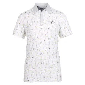 Original Penguin Golf Pete N The Course Print Polo Shirt