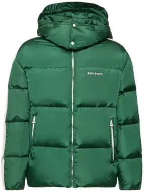 Palm Angels   Hooded nylon down track jacket 