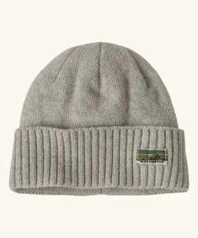 Patagonia Adult Brodeo Beanie Hat - Crisp Grey / OG Label