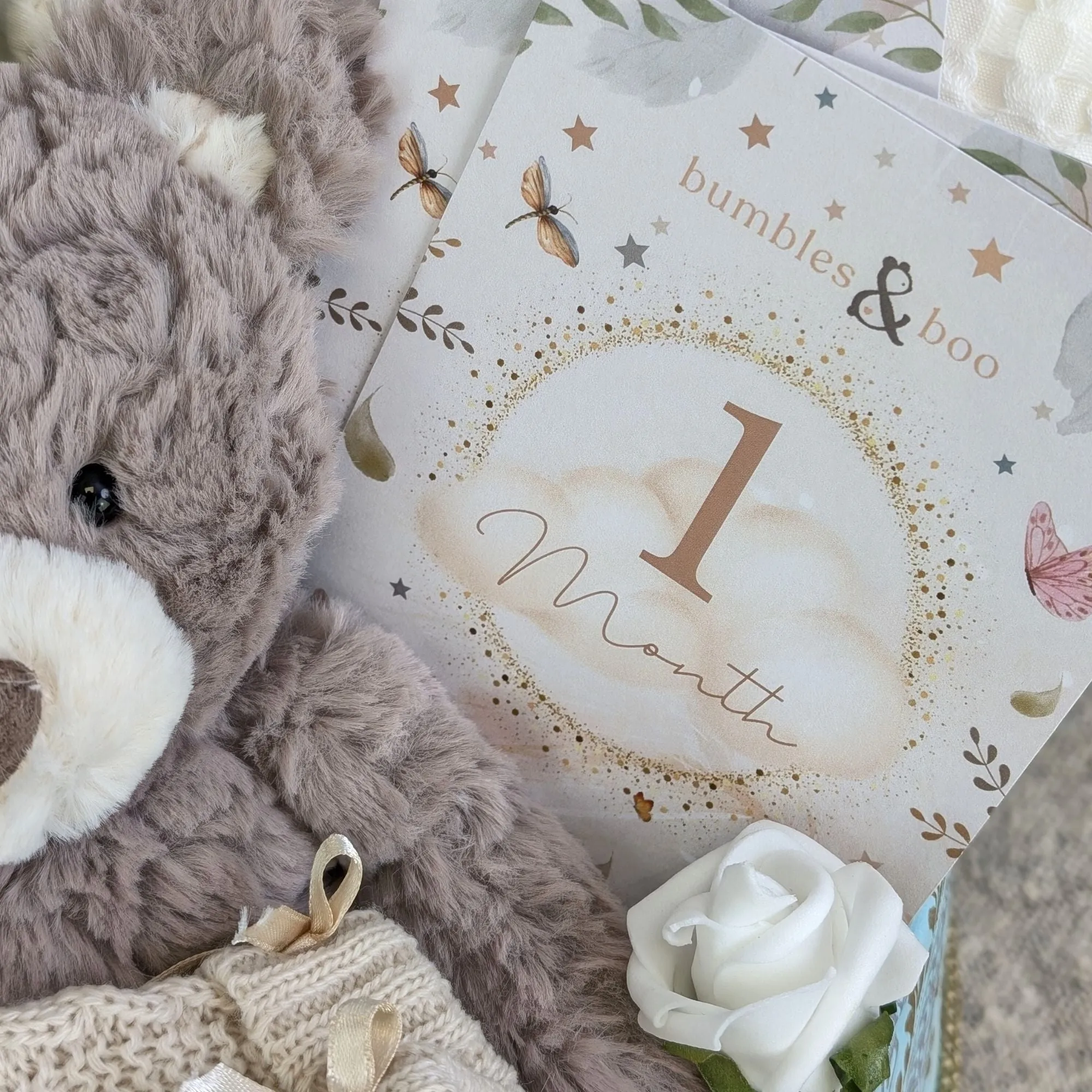 Personalised Large Mum & Baby Gifts Hamper Box Barney Bear & Bunny