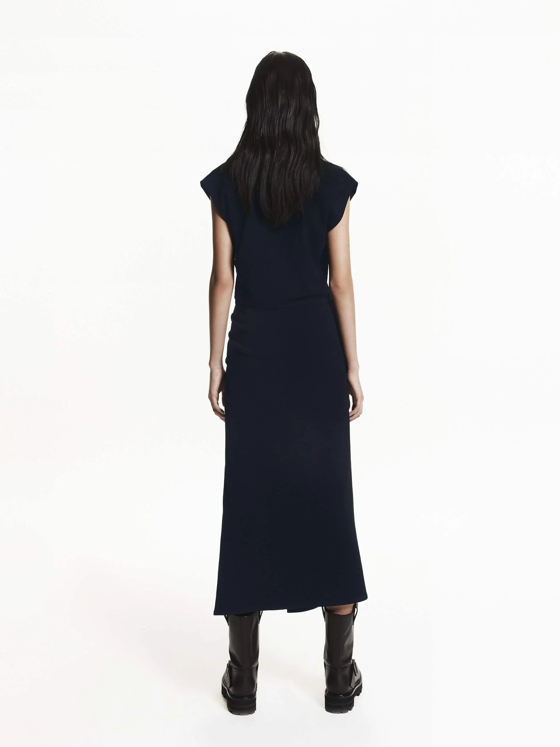 Polo Collar Fitted Dress Set