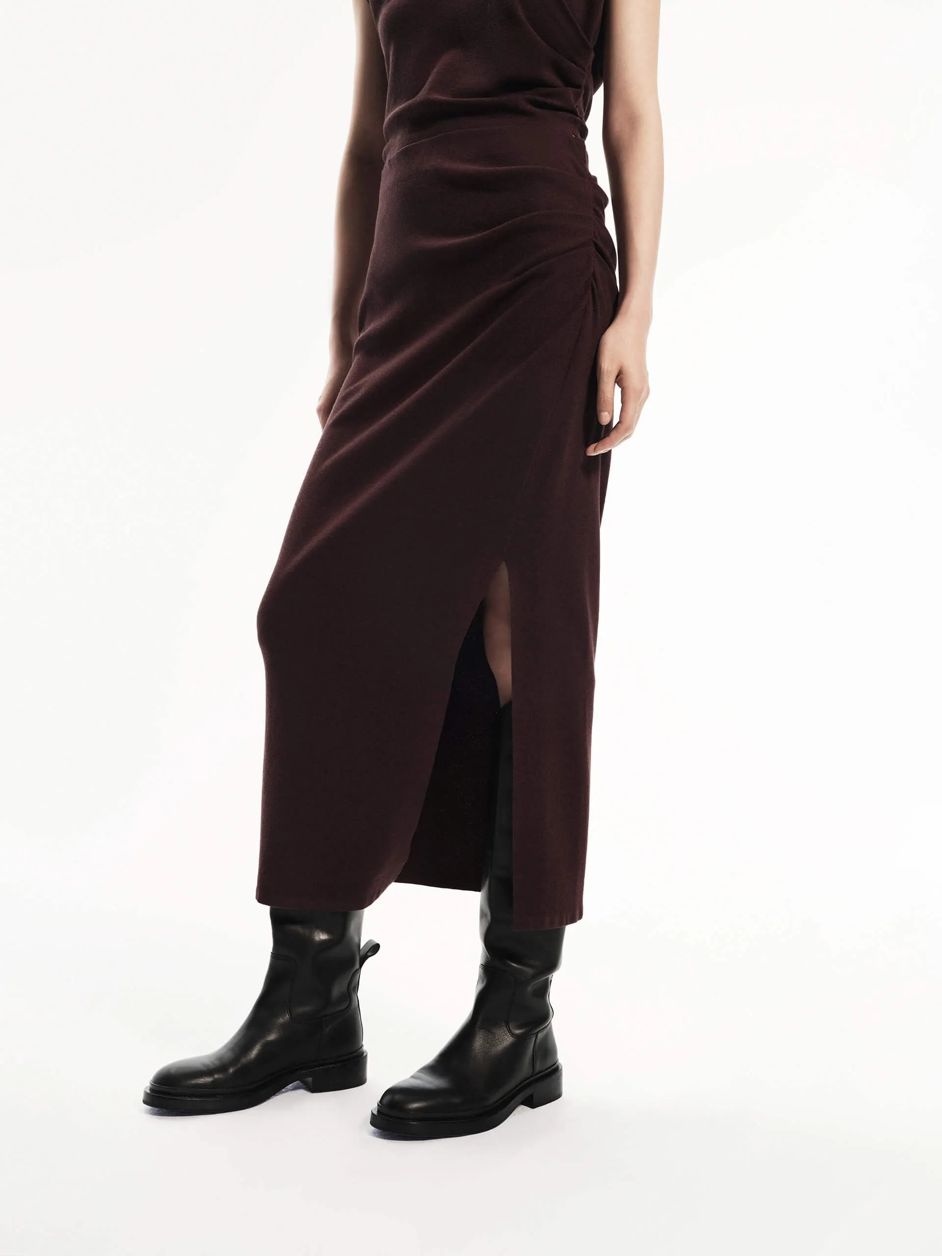 Polo Collar Fitted Dress Set