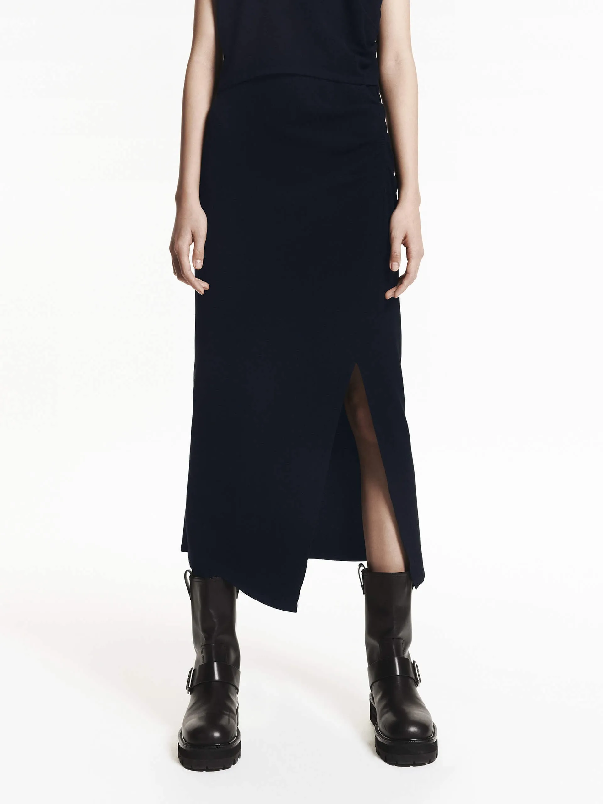 Polo Collar Fitted Dress Set