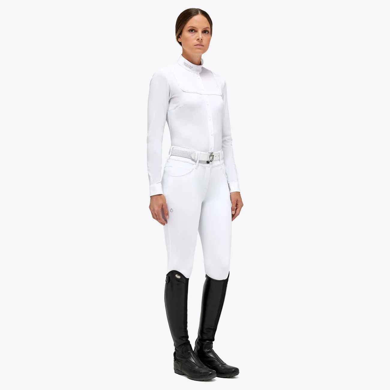 POLO DA CONCORSO DONNA MANICA LUNGA CAVALLERIA TOSCANA
