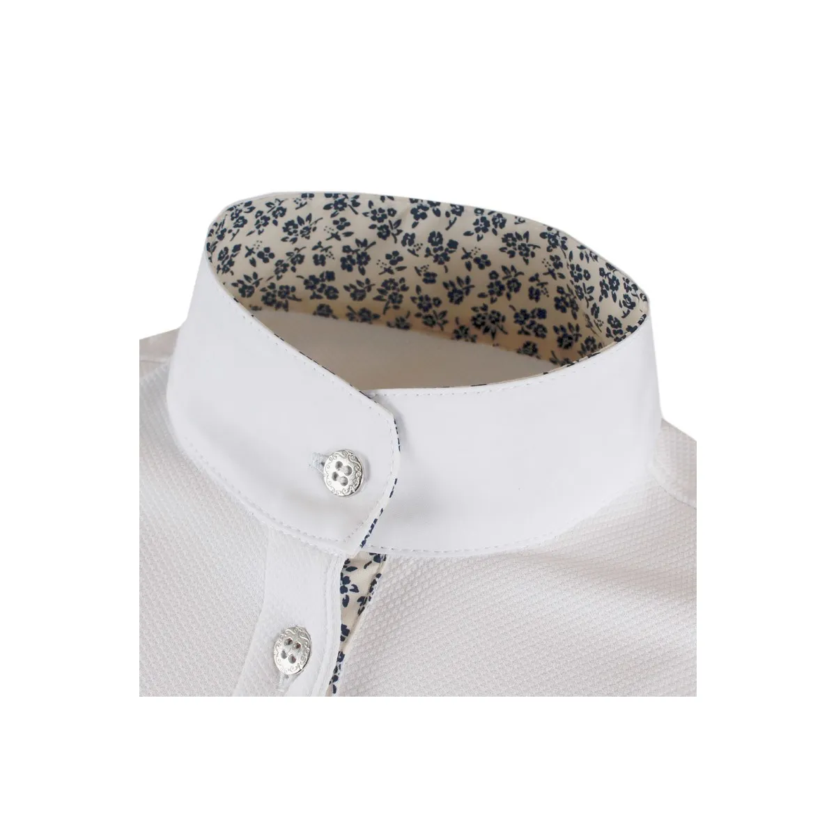 POLO DA CONCORSO DONNA PIQUET COLLO COREANA Mod. BASILEA/15 ANIMO Col. BIANCO