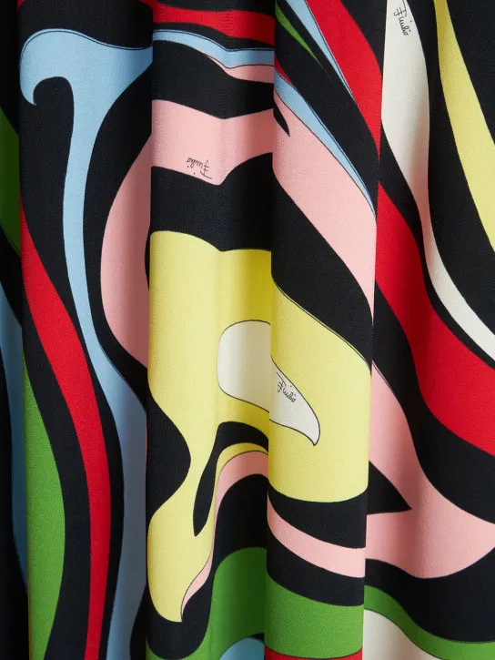 Pucci   Jersey Marmo print maxi skirt 